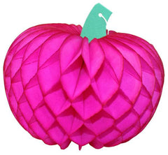Hot Pink Pumpkin Honeycomb Decoration - Pretty Day