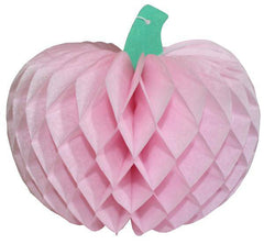 Light Pink Pumpkin Honeycomb Decoration - Pretty Day