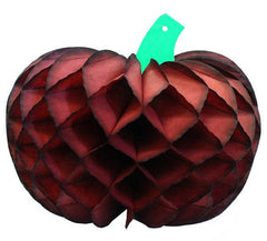 Maroon Pumpkin Honeycomb Decoration - Pretty Day