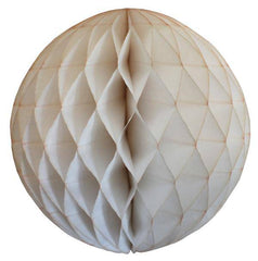 Vintage Ivory Tissue Paper Honeycomb Balls - Pretty Day