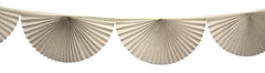 White 10 Ft Tissue Fan Garland Bunting - Pretty Day