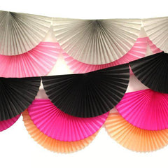 10 Ft Tissue Fan Garland Bunting - Pretty Day