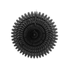 Black Tissue Paper Fans - Pretty Day