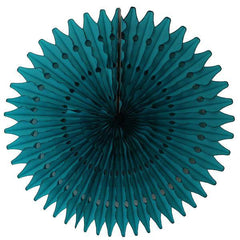 Teal Green Tissue Paper Fans - Pretty Day