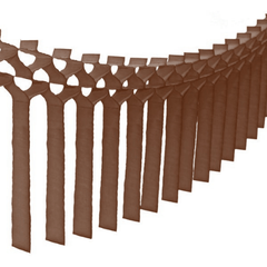 Brown 12 Ft Tissue Macrame Garland - Pretty Day