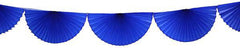 Dark Blue 10 Ft Tissue Fan Garland Bunting - Pretty Day