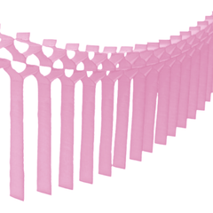 Dusty Pink 12 Ft Tissue Macrame Garland - Pretty Day