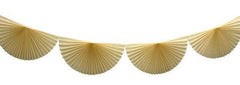 Ivory 10 Ft Tissue Fan Garland Bunting - Pretty Day