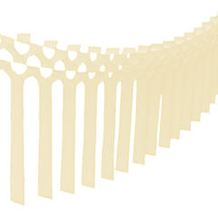 Ivory 12 Ft Tissue Macrame Garland - Pretty Day