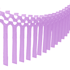 Lavender 12 Ft Tissue Macrame Garland - Pretty Day