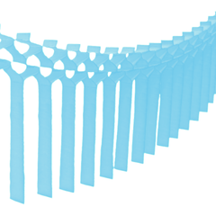 Light Blue 12 Ft Tissue Macrame Garland - Pretty Day