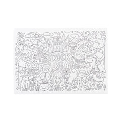 Halloween Coloring Paper Placemat-12pk. - Pretty Day