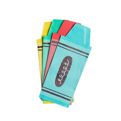 School Days Crayon Napkins Large -16 Pk. - Pretty Day