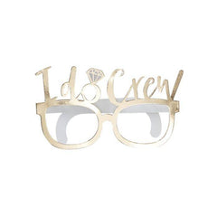 Paper Bachelorette Party Glasses - I Do Crew S5099 - Pretty Day