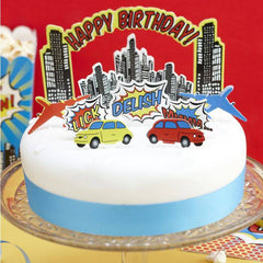 Super Hero Cake Topper Set S5106 - Pretty Day