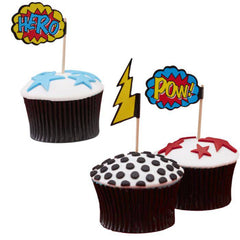 Super Hero Party Cupcake Toppers S5115 - Pretty Day