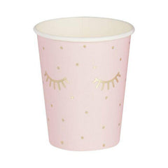 Pink Eyelash Sleepover Party Cups S1014 - Pretty Day