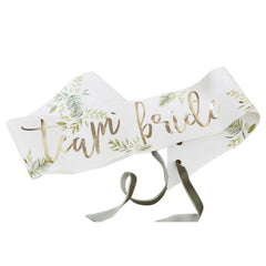 6 Pack - Team Bride Bridal Shower Party Sashes S5085 - Pretty Day