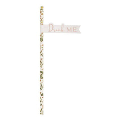 Drink Me Botanical Paper Party Straws - Pack of 16 S0015 - Pretty Day