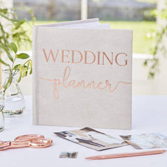 Grey Suede Luxury Wedding Planner S5030 - Pretty Day