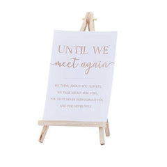 Commemorative In Memory of Wedding Sign and Easel S5054 - Pretty Day