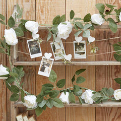 White Rose Artificial Foliage Garland S7157 S7158 - Pretty Day