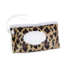 Take and Travel™ Pouch Reusable Wipes Case in Leopard S4083 - Pretty Day