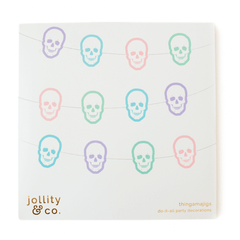 Pastel Skull Party Decorations - 16 Pk M0127 - Pretty Day