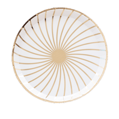 The Gatz White 9" Large Plates - 8 Pk. S3131 - Pretty Day