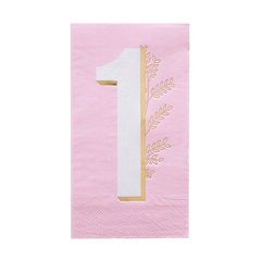 Pink Onederland Guest Napkins - 16 Pack S0085 - Pretty Day
