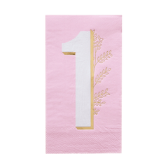 Pink Onederland Guest Napkins - 16 Pack S0085 - Pretty Day