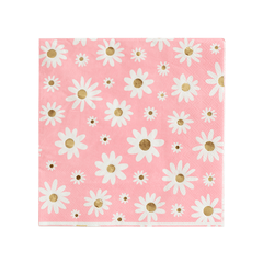 Peace & Love Daisy Large Napkins - 16 Pac S3026 - Pretty Day
