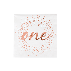 White Onederland Cocktail Napkins - 20 Pack - Pretty Day