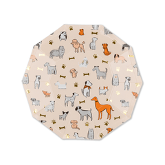 7.5" Bow Wow Small Plates - 8 Pack S4141 - Pretty Day