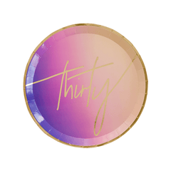 Dirty 30 Party Plates - 8 Pack - Pretty Day