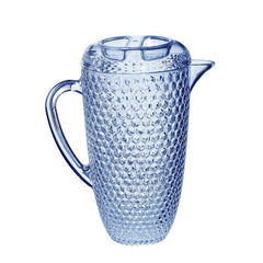 Blue Plastic Diamond Cut Pitcher S4039 - Pretty Day