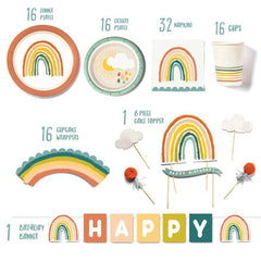 Boho Rainbow Birthday Complete Party in a Box S6022 - Pretty Day