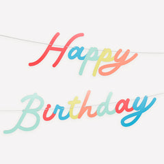 Rainbow Happy Birthday Garland S7005 - Pretty Day