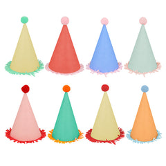 Colorful Fringe Party Hats S9029 - Pretty Day
