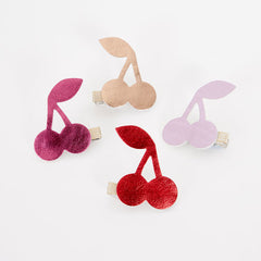 Cherry Hair Clips 4pc - Pretty Day