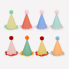 Mini Party Hats 8pk S5108iol - Pretty Day