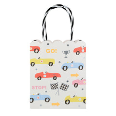 Vintage Race Car Party Treat Bags 8pk S9114 - Pretty Day
