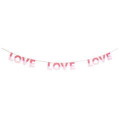 Meri Meri Valentine's Ombre Love Garland Banner S4066 - Pretty Day
