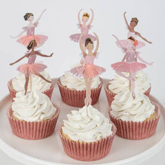 Ballerina Cupcake Kit ( 24 toppers) S9146 - Pretty Day