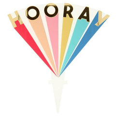 Reusable Acrylic Hooray Rainbow Cake Topper S0115 - Pretty Day