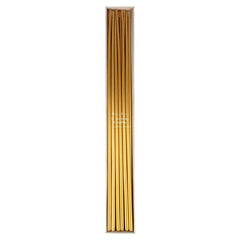 Gold Tall Tapered Birthday Candles S9051 - Pretty Day