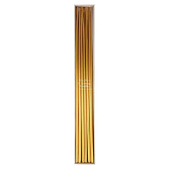 Gold Tall Tapered Birthday Candles S9051 - Pretty Day