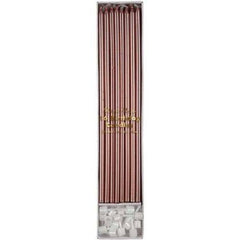 Long Rose Gold Metallic Candles S0044 - Pretty Day
