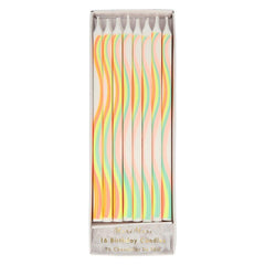 Meri Meri - 70's Groovy Neon Candles S3111 - Pretty Day