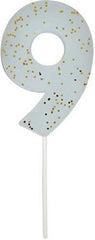 Meri Meri - Blue Number 9 Candle S3059 - Pretty Day